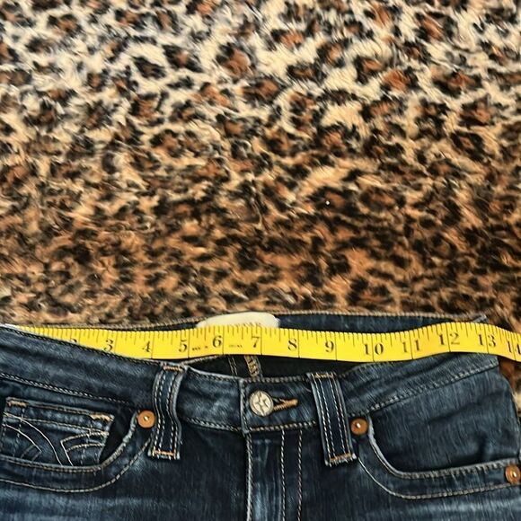 Big Star Liv Skinny Blue Factory Distressed Denim Jeans Festival Concert Event - Picture 5 of 13